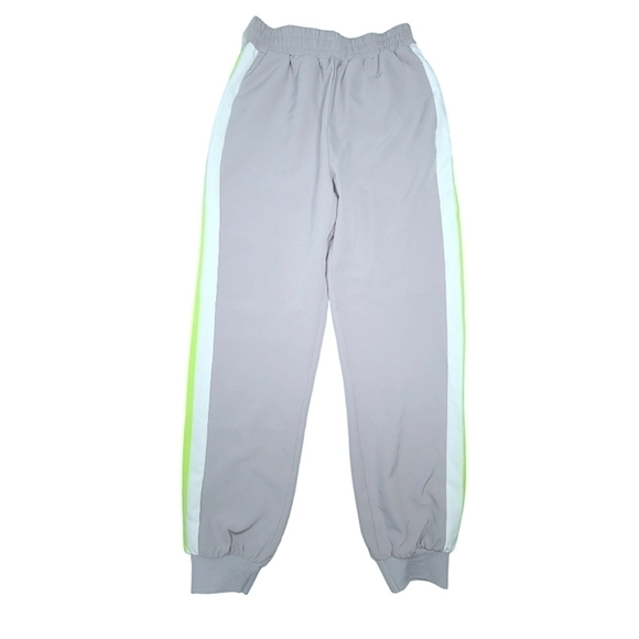 3/$15 🔴 NWT F21 Gray/Lime/White Side-Stripe Joggers - Picture 3 of 7